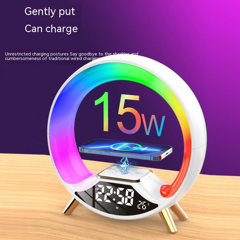 O Light Three In One Wireless Charging Multifunctional Bluetooth Speaker Night Light